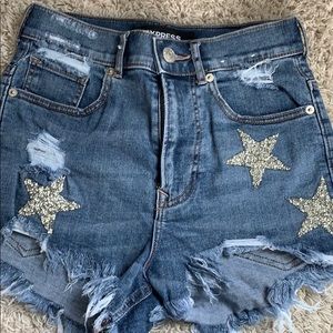 Express dimond star shorts